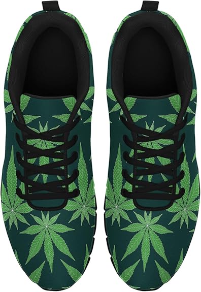 Weed Shoes Mens Womens Running Sneakers Marijuana Leaf Pot Leaf Shoes Gifts for Her Him