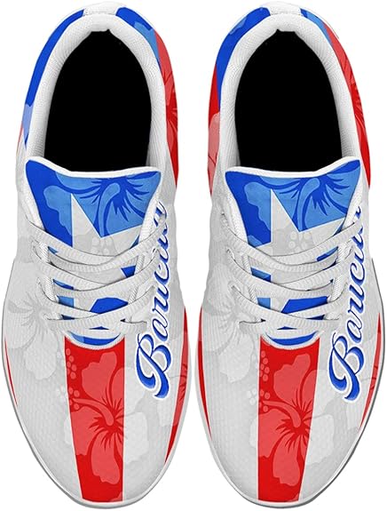 Puerto Rico Flag Shoes Men Women Puerto Rico Sneakers Breathable Running Sport Tennis Shoes 100% Boricua Gift