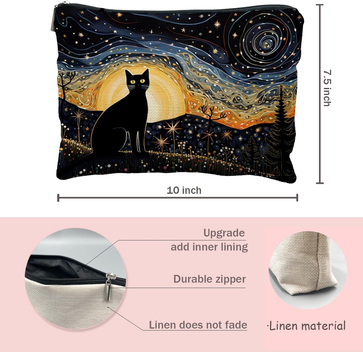 cat lover gifts for women,Cat makeup bag,cat gifts,Cat cosmetic bag,cat gifts for cat lovers,cat gifts for women,cat mom gifts,cat gifts for girls