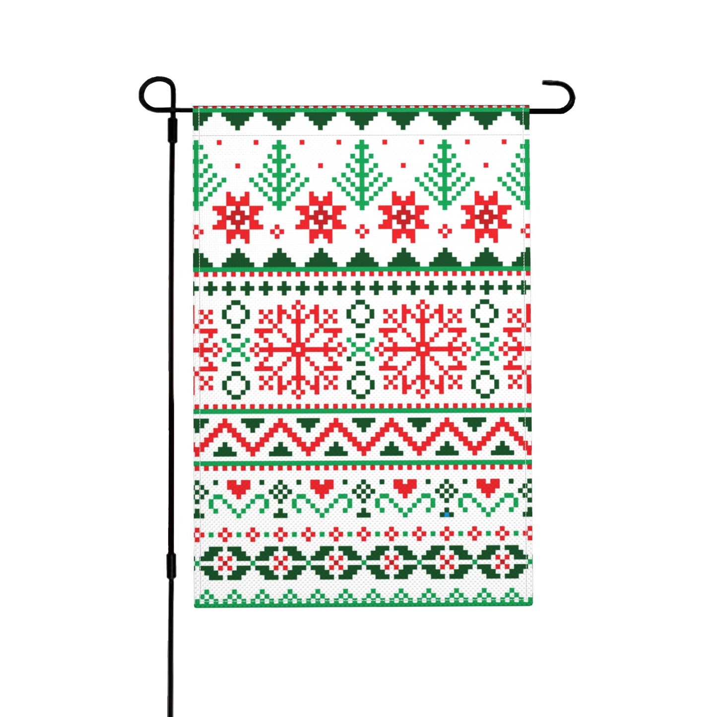 Double Sided| Premium Winter Snowflake Garden Flag, Let It Snow Decorative Garden Flags - Weather Resistant & Double Stitched - 18 x 12.5 Inch