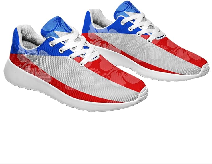 Puerto Rico Flag Shoes Men Women Puerto Rico Sneakers Breathable Running Sport Tennis Shoes 100% Boricua Gift